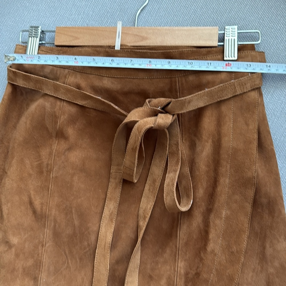 Free People Tan Suede Midi Skirt - Picture 10 of 13